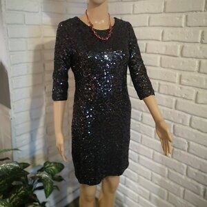 BB Dakota Ladies Sparkly Sequin Covered Body Con Dress